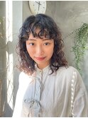 くるくるパーマ スパイラルパーマ ふわふわ 強めパーマ