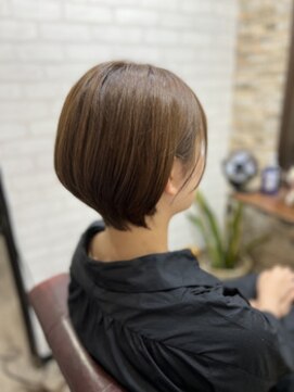 アトリエナガノ(atelier nagano) ショートボブ/ニュアンスカラー/ツヤ髪スタイル/ブルージュ