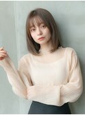 大人かわいい/小顔/ミディアムレイヤー/20代30代40代