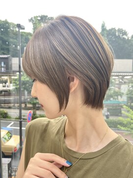 プルーヴ 秋葉原(prove) 30代40代大人女性/前髪なしショートボブ/ショートヘア/髪質改善