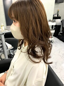 エンディアリング 東銀座(Endearing) 斜めバング/グレージュカラー/デザインカラー/眉毛/銀座/東銀座