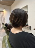 丸みショートボブ 