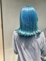 アネラヘアー(Anela hair) 10代/20代★インナーカラー×ブルーグリーン