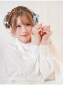 ガーリースタイル/心斎橋/ヘアメ/セットサロン