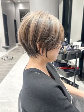 ハルキミナト ジャパン ヨコハマ(HARUKI MINATO japan YOKOHAMA) 白髪ぼかし/丸みショート20代30代40代50代60代