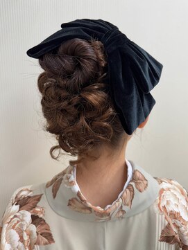 スタジオハロー クルクルサイドカールヘア