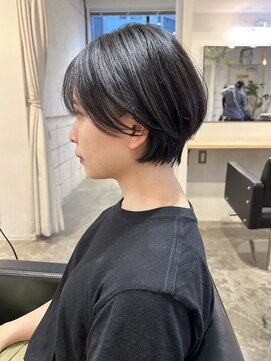 レトン 銀座(leton) 丸みショート/ショートボブ/カール/黒髪/大人ショート