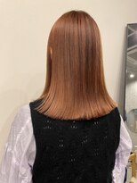 イミ(imi) 切りっぱなし/ミディアム/ハイライト/オレンジベージュ/登戸