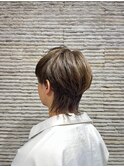 メンズライクミニウルフショートウルフウルフパーマハイライト