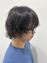 ヒュイル バイ ニアウ(Hwyl by Niau) シャドウパーマメンズボブメンズカットスパイラルパーマ