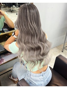 オズ 郡山桑野店(OZ) 黒髪ボブルフネビージュ小顔ワンレン