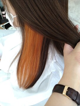 ヘアアトリエドット(ヘアアトリエdot) オレンジイヤリング