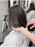ボブコントラストハイライトカラーバレイヤージュ