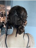 【ツインお団子】結婚式/二次会//銀座/ヘアセット/成人式