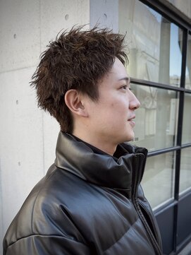 メッツ 原宿(METS) MEN'S/ツイスパ×スパイキーショート/カラー/短髪