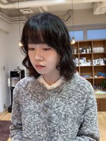 ジェノ(JENO by apish)&nbsp;なみまきパーマ/ボブ伸ばしかけ