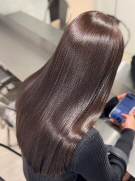 シンカ(shinka) チョコブラウンカラー＋最高級髪質改善トリートメント