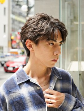 ラヴィズム 小新店(LUVISM) ツイストスパイラルパーマ波巻きシャドウメンズパーマ刈り上げ