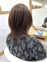 アドラーブル ココロ 新潟(adorable CoCoLo)&nbsp;20代30代◎ハイライト×シースルーバング透明感ひし形グレージュ