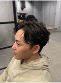 ニュアンスパーマ/MEN’S HAIR/ピンパーマ/フェザーパーマ/松戸