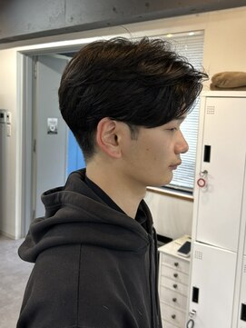 ファーストステップ 表参道(FIRST STEP) シャドウパーマフェザーパーママッシュ刈り上げツーブロック