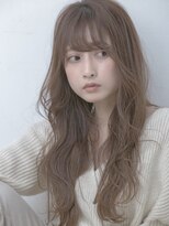 リソラ 池袋(LiSora)&nbsp;ミルクティーブロンド/デジタルパーマ/ダークブルー[池袋]