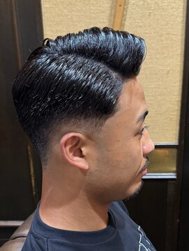 ヒロギンザ 大宮駅前店(HIRO GINZA) クラシックポンパドール×フェード