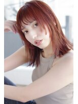 キャラ(kyala.) 耳かけが可愛い!うぶ毛風前髪ナチュラル外ハネミディ
