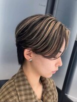ウーズ ハラジュク(Ooze.HARAJUKU) ハッシュカットグレージュデザインカラーツートーンカラー原宿