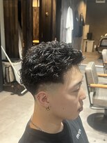 スウェル 成田店(Swell)&nbsp;オールバックパーマ [#成田 #MEN'S #メンズサロン]