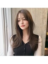 アンサ 城陽寺田店(ANSA)&nbsp;韓国風くびれロング×透明感グレージュ