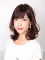 ヘアージェニック(hair genic) "大人ピンク"揺れ感がかわいいセミミロング