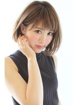 レウナ 外苑前(Reuna)&nbsp;大人可愛いひし形ボブ耳かけワンカールボブ