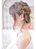 【メイズ東中野・鍛原志行】ミディアムの編み込みアレンジ