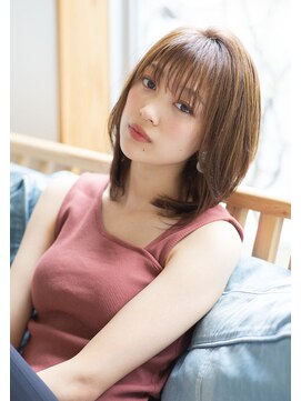 ハニーシブヤ(HONEY shibuya) 【KAYAK渋谷】ヘルシーレイヤーくびれミディアッシュグレー