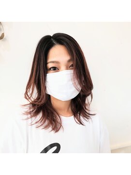 ボアップ 京橋店(boappu) #くびれヘア#レイヤーカット#外ハネ#顔周りカット