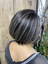 ヴィフ 大船(VIF)&nbsp;白髪ぼかし/バレイヤージュ/ショートボブ/大船/大船駅/白髪/鎌倉