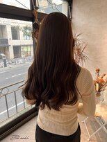 ジル アンク(Jill ankh)&nbsp;《Jillankh 姫路駅前》オリーブベージュ　艶髪　サイドバング