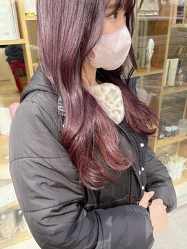 ネオリーブ アンド 渋谷店(Neolive &) 【韓国/ふんわりカール】つやっとバイオレットピンク