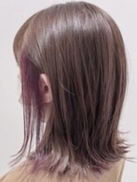 アース 川崎店(HAIR&MAKE EARTH) イヤリングカラー×パープル