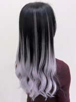 ジフ エクステンション 金沢駅西店(JIF extension)&nbsp;ホワイトラベンダーグラデーションエクステ