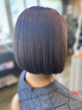 クレップスヘアーヒマワリ(CRE'PS HAIR HIMAWARI) 艶髪質改善縮毛矯正ストレートボブ