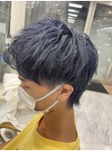 大宮ブリーチカラー　ネイビー
