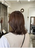マッシュショート/アッシュカラー/シースルバング/大人ボブ