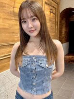 イメチェン前髪小顔ロング_銀座