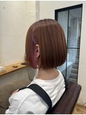 ピンクバイオレットイヤリングカラー