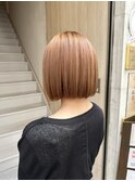 《Jill ankh 姫路駅前》暗染からブリーチカラー×くすみベージュ