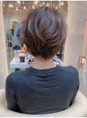 ミニウルフレイヤーカット顔周りカット前髪カットショート錦糸町