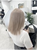 ミルクティーベージュ 切りっぱなしカット
