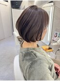 50代ショート×明るめ白髪染め＊森本ひろか＊